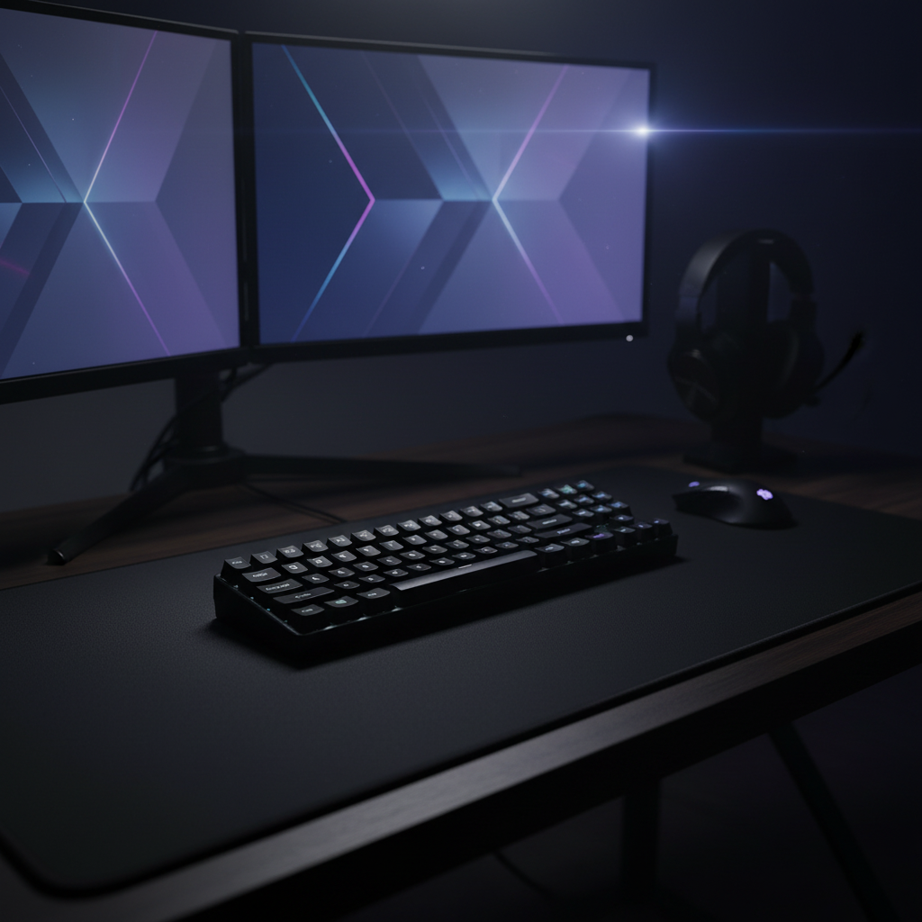 Black - Dark Desk Setup