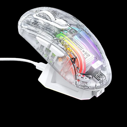 X2 Pro Tri-Mode RGB Transparent  Mouse