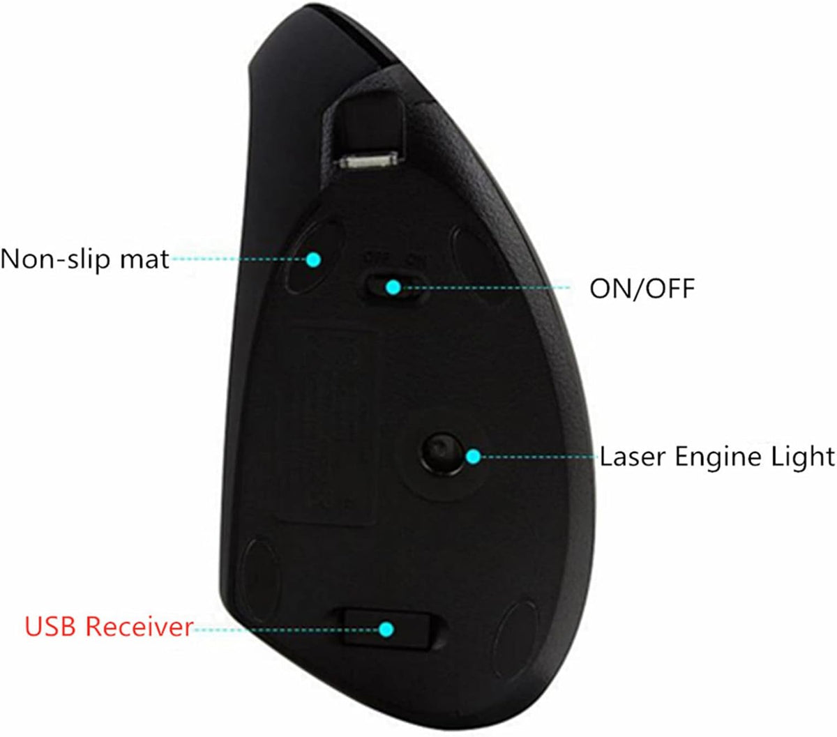 GX21  Left-Handed Vertical  Mouse