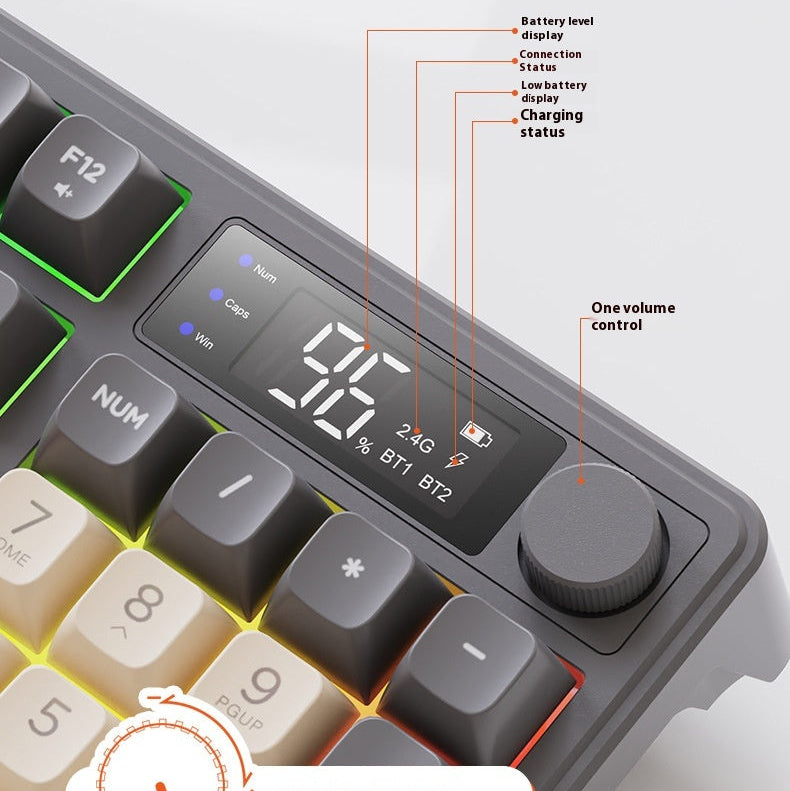 GradientFlow Dual-Mode Wireless Keyboard