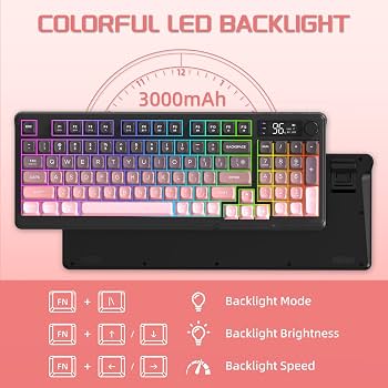GradientFlow Dual-Mode Wireless Keyboard