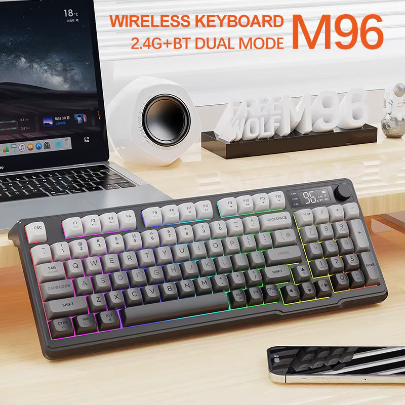 GradientFlow Dual-Mode Wireless Keyboard