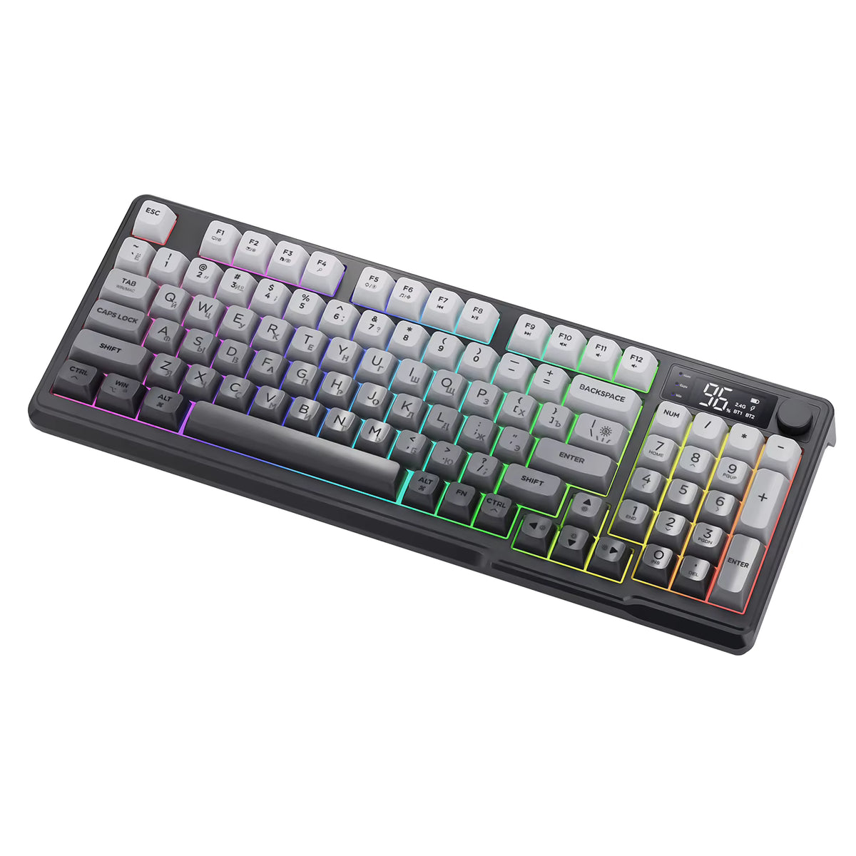 GradientFlow Dual-Mode Wireless Keyboard