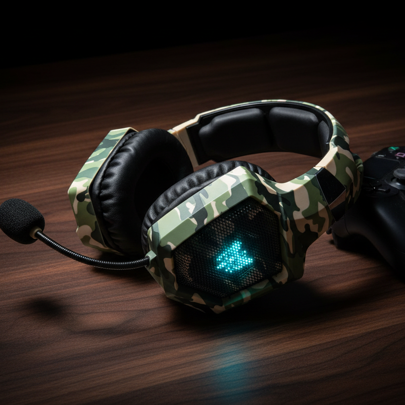 Army Green — Desk PS4 Setup