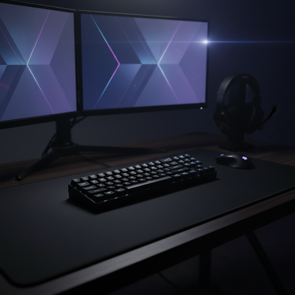 Black - Dark Desk Setup