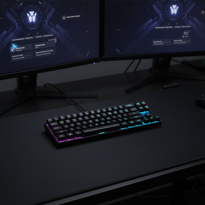 Black RGB - Dark Desk Setup