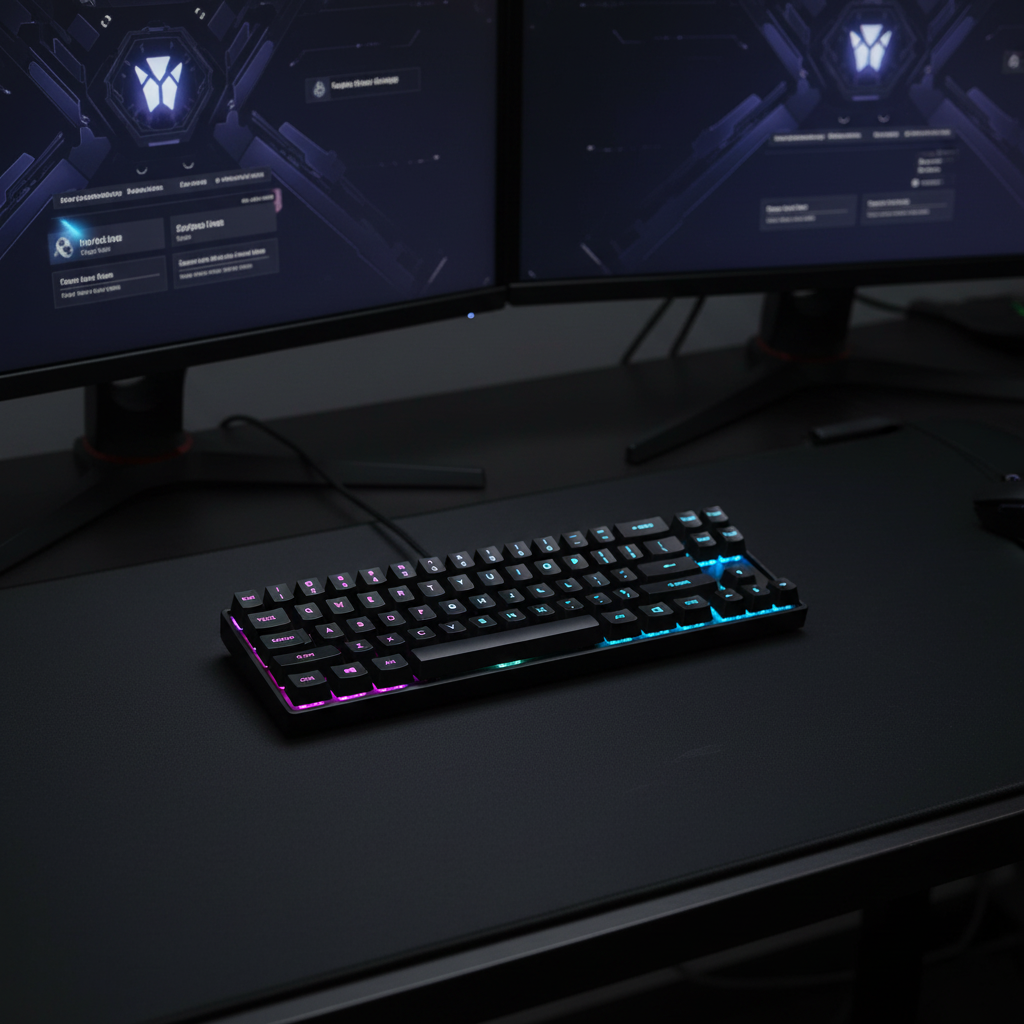 Black RGB - Dark Desk Setup