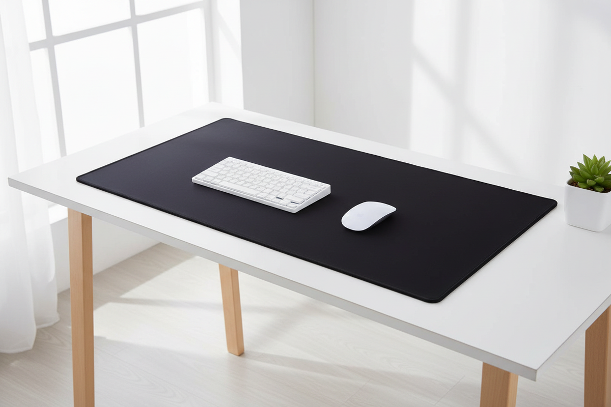 Black — White Desk Color Block