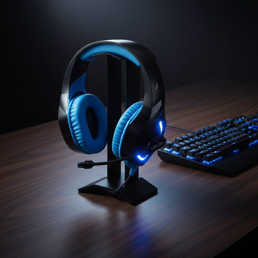 Blue — Headphone Stand Battlestation