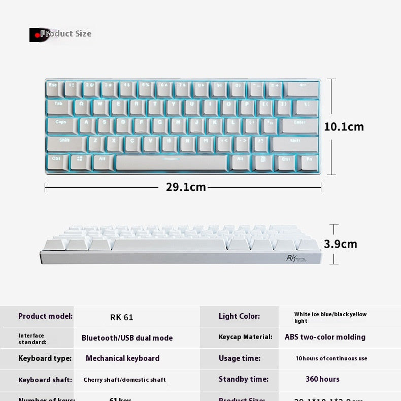 RK61 Tri-Mode 60% Mechanical Keyboard