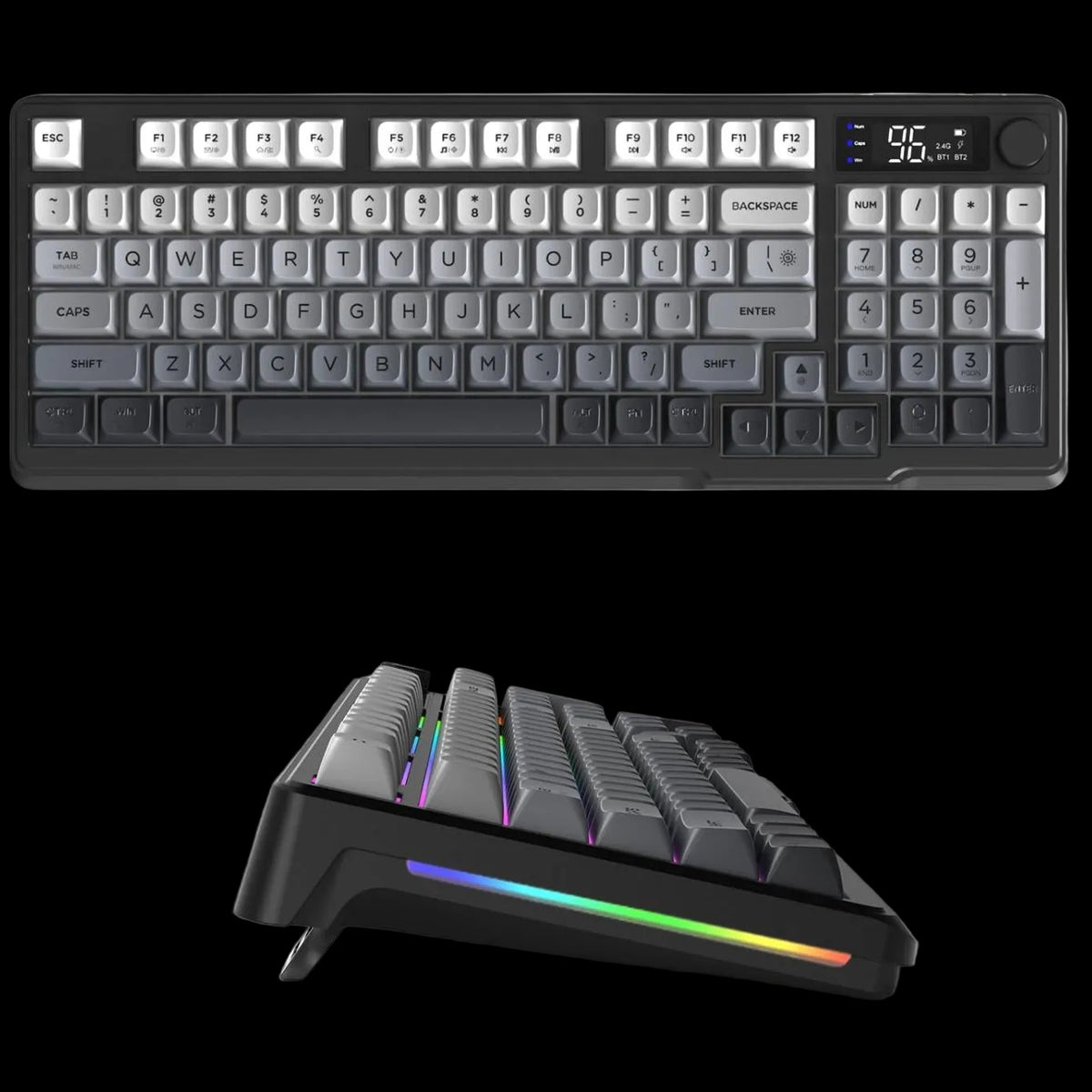 GradientFlow Dual-Mode Wireless Keyboard