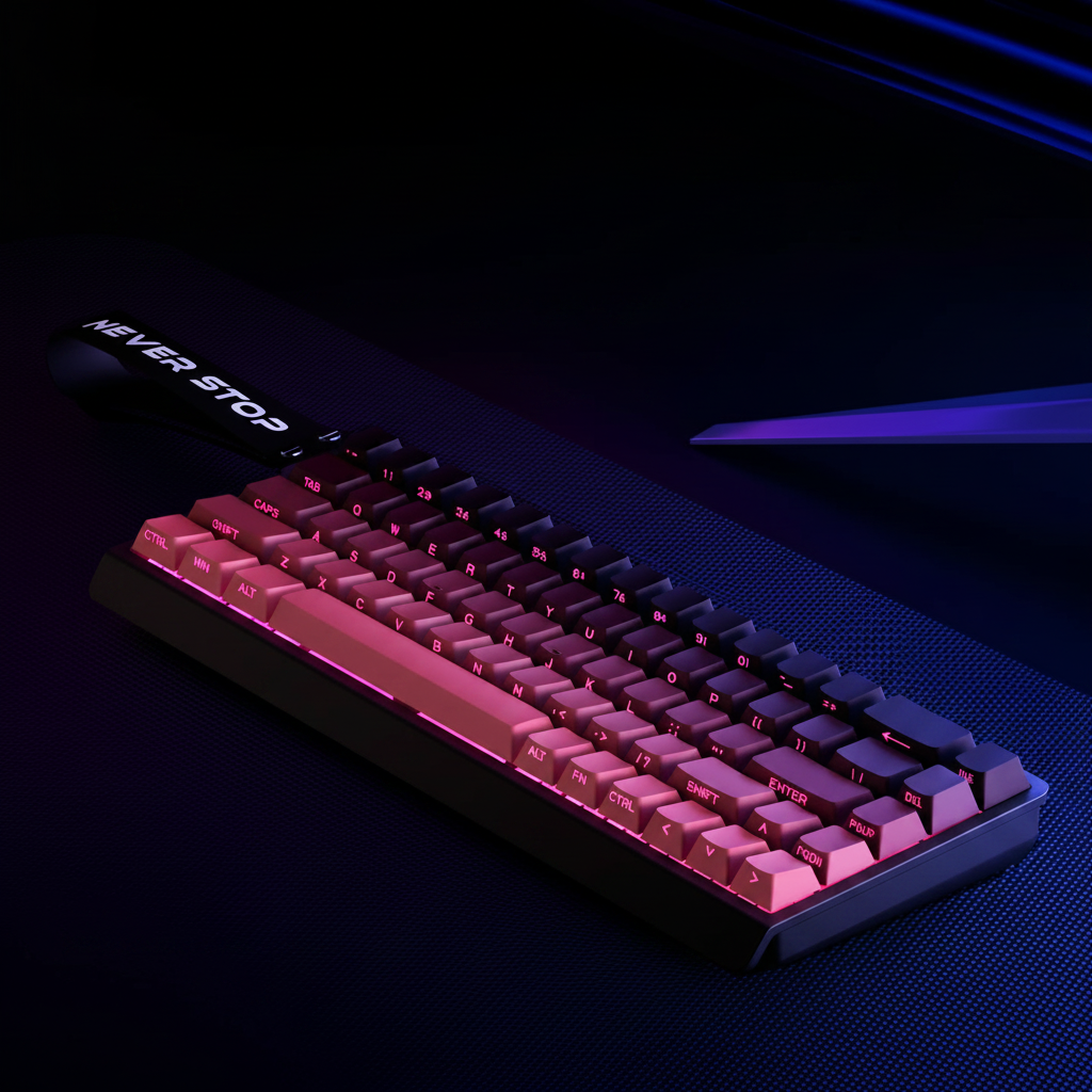 SideGlow Tri-Mode Wireless Keyboard