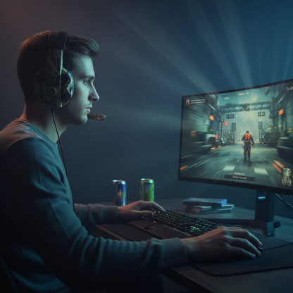 In-Use Gaming Desk