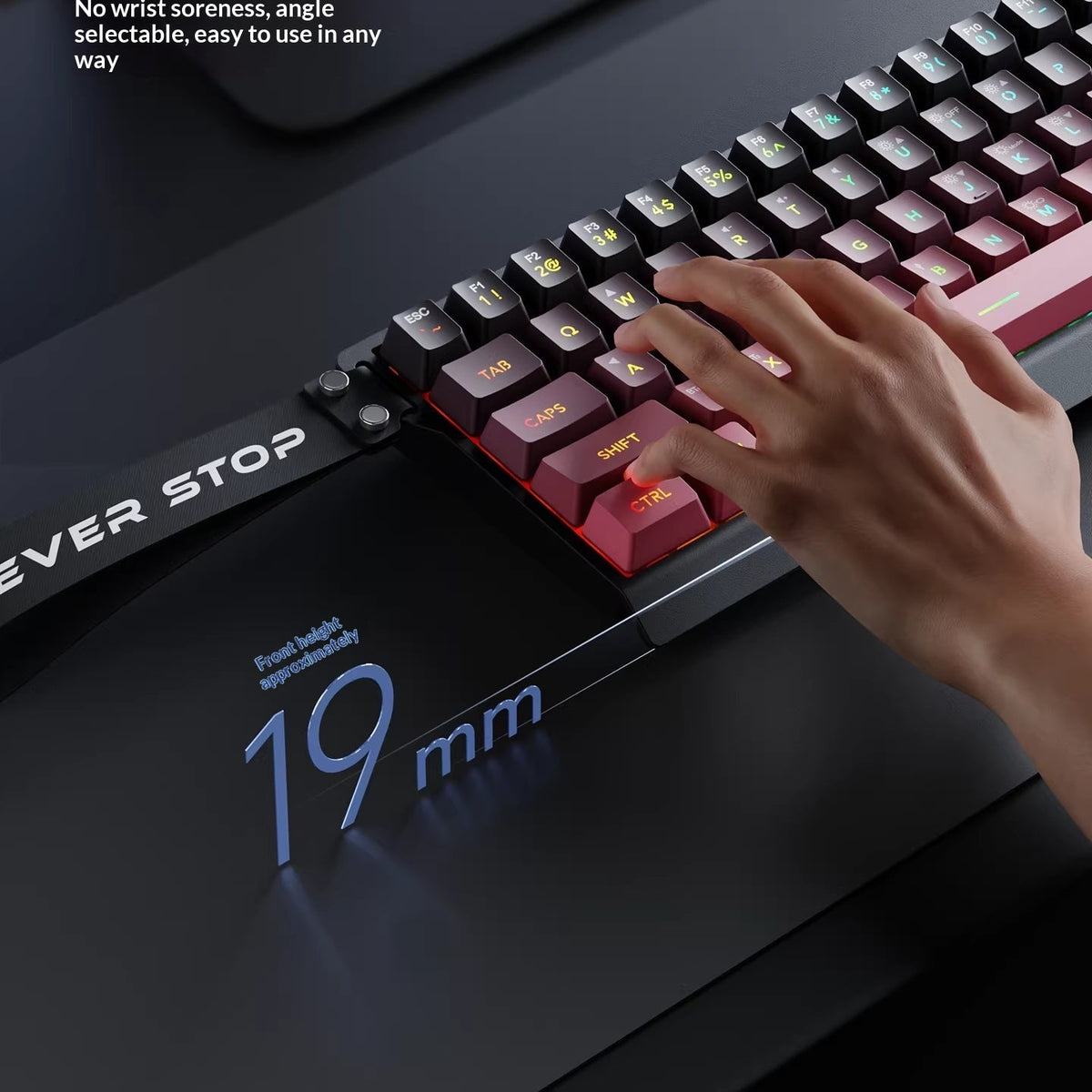 SideGlow Tri-Mode Wireless Keyboard