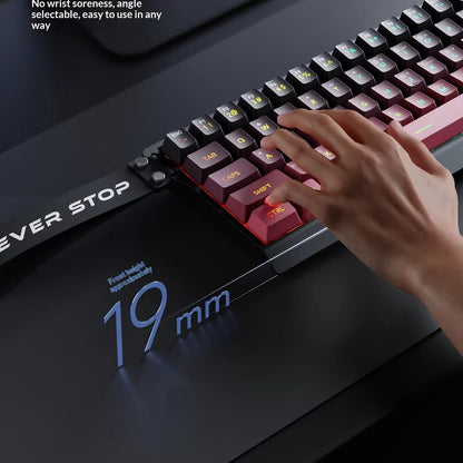 SideGlow Tri-Mode Wireless Keyboard