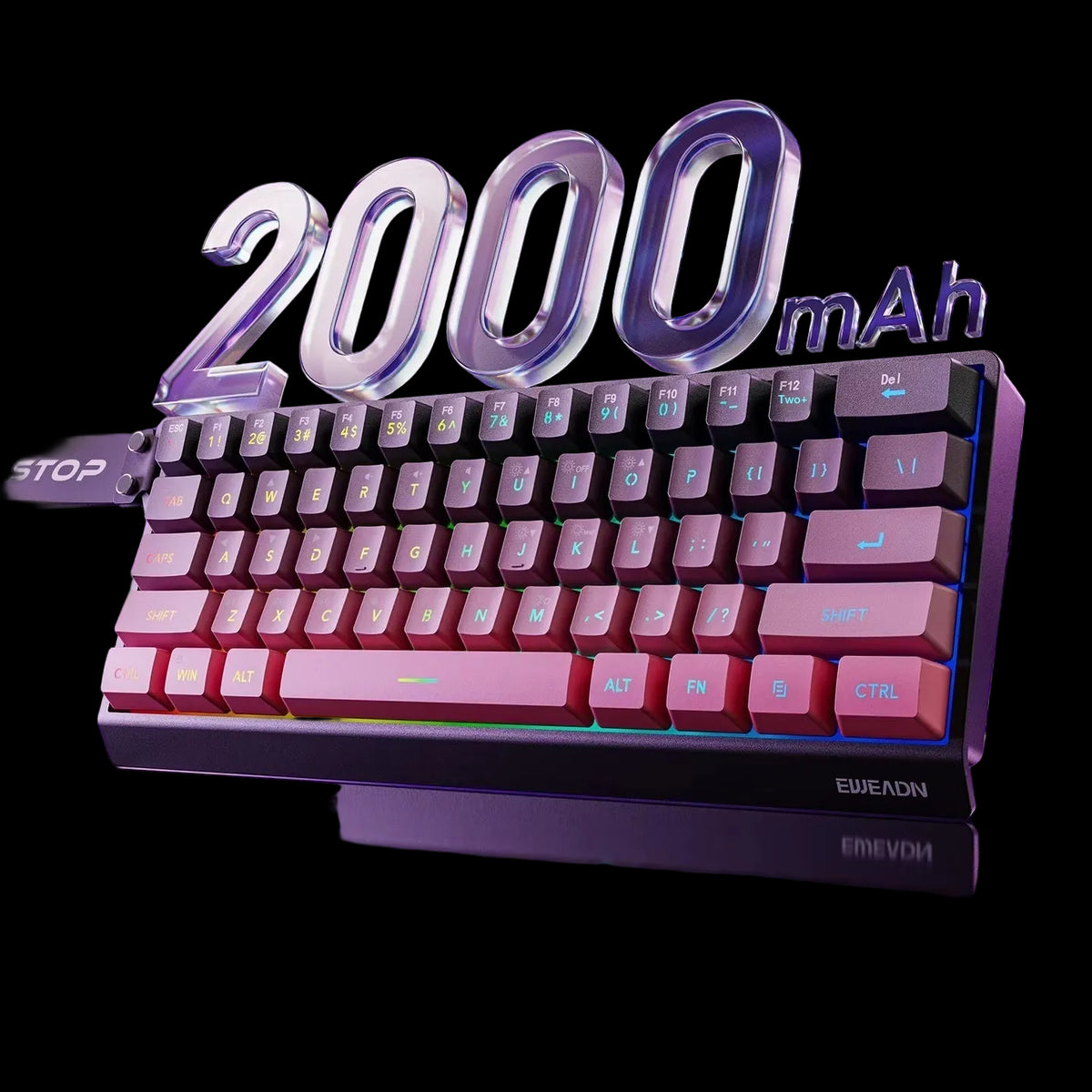 SideGlow Tri-Mode Wireless Keyboard