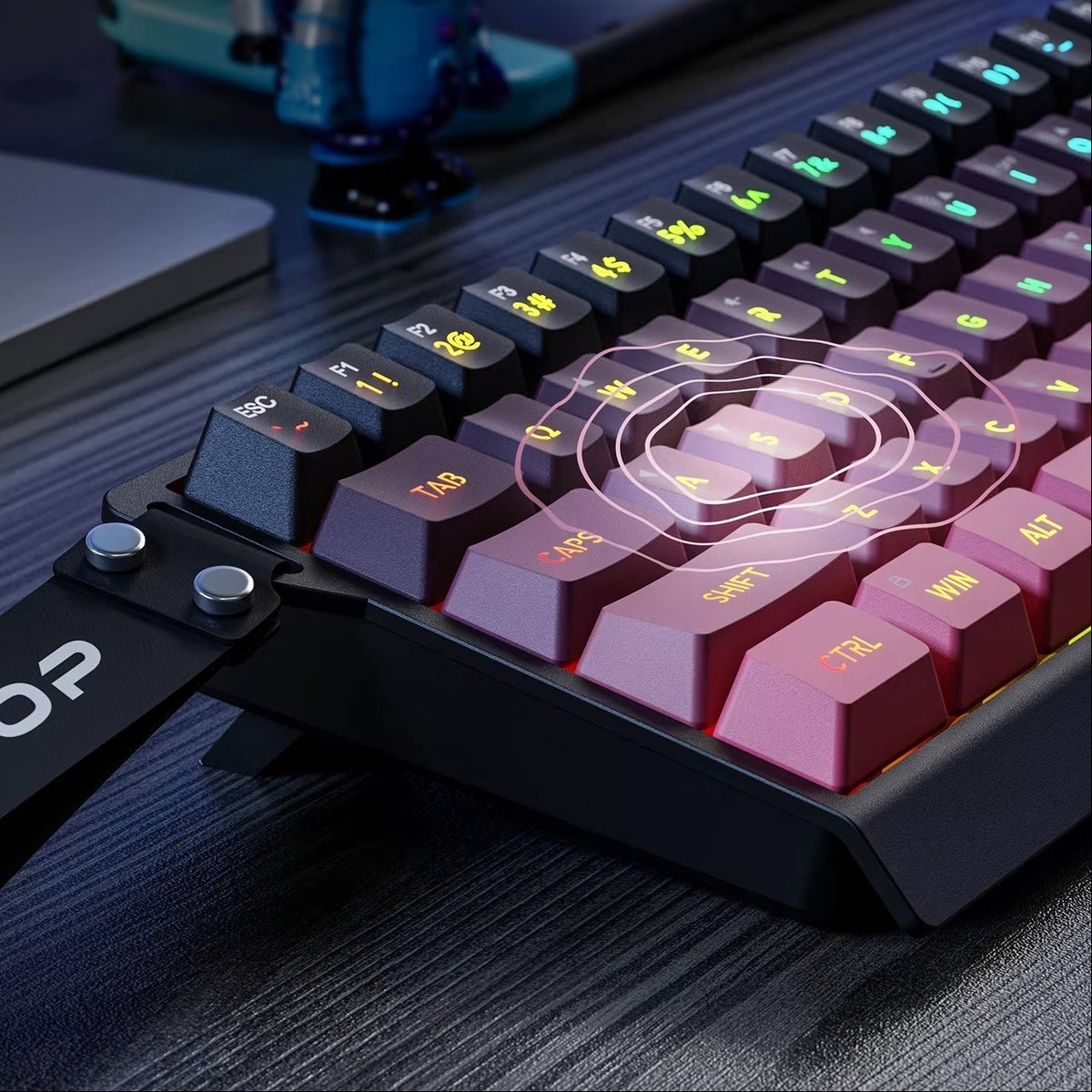 SideGlow Tri-Mode Wireless Keyboard