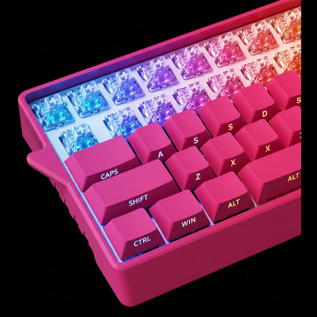 Side-Engraved Wired Mechanical Keyboard