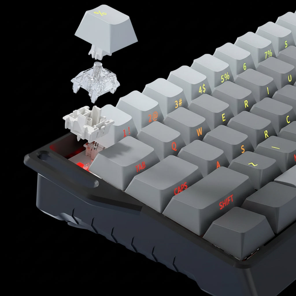 Side-Engraved Wired Mechanical Keyboard