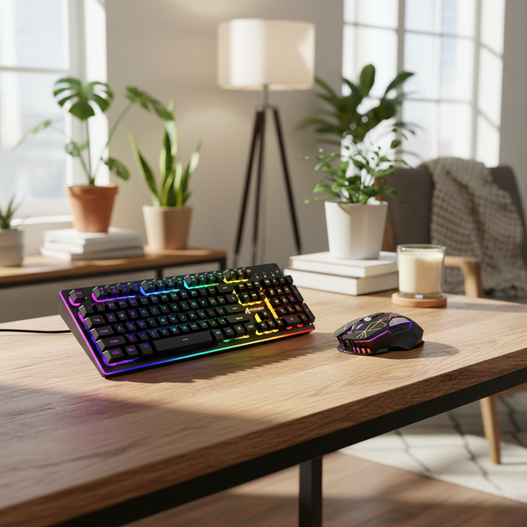 Living Room - Wood Desk