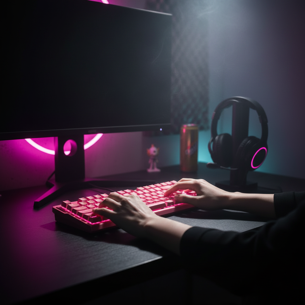 Rose Red — Neon Gaming Room