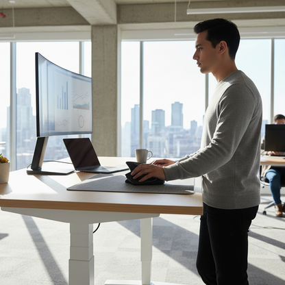 Standing Office — Left-Hander at Work