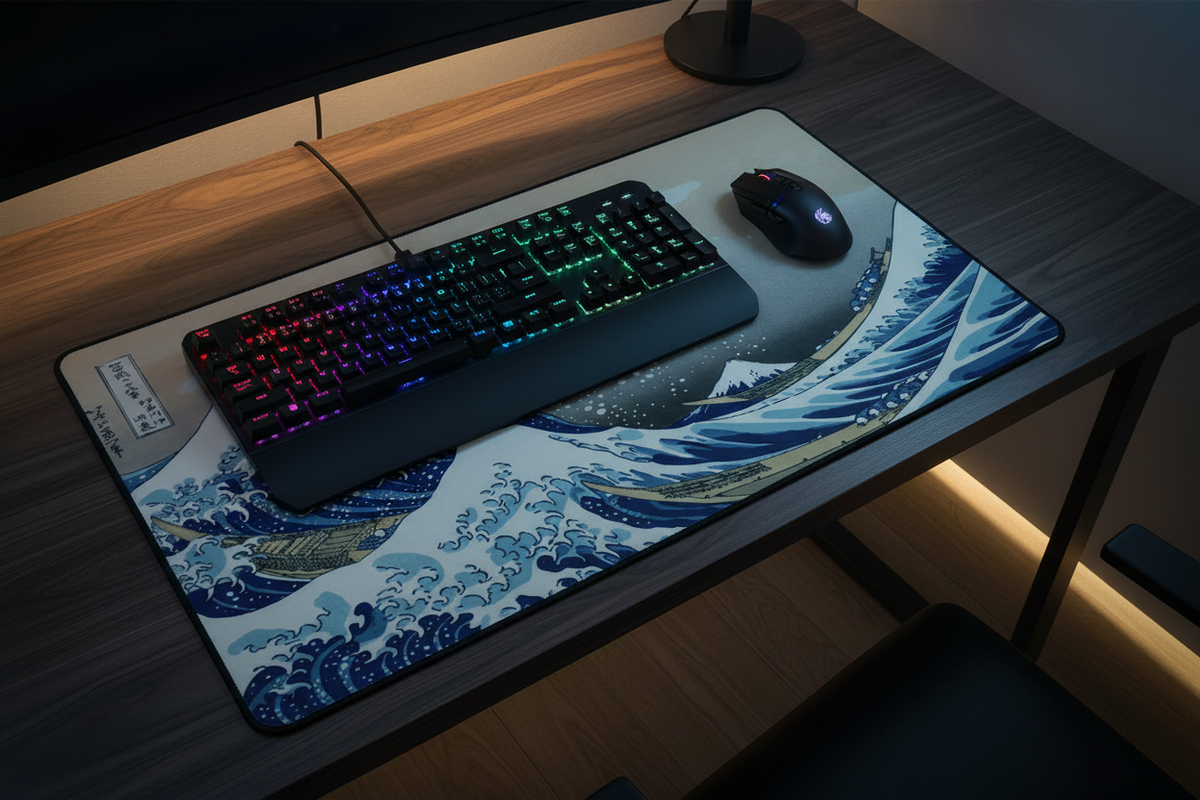 Wave — Dark Walnut Overhead