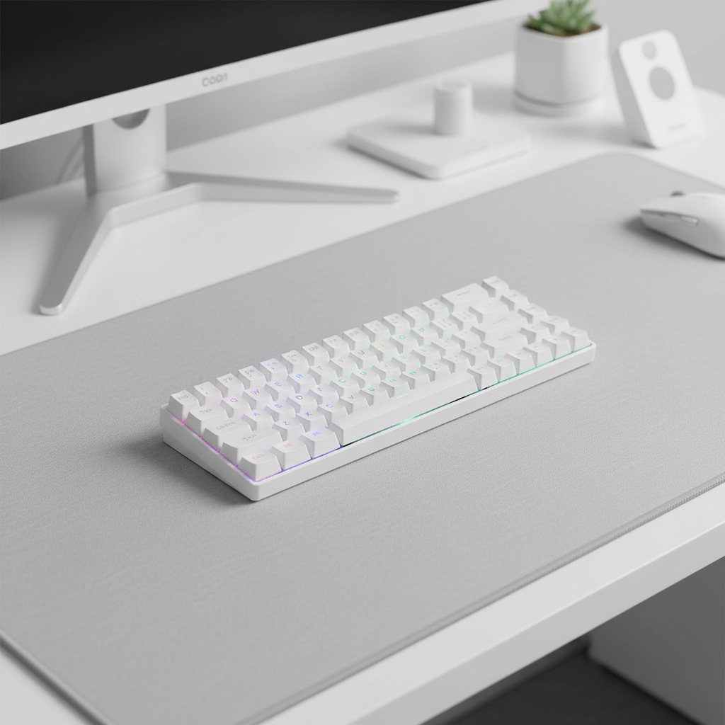 White RGB - Desk Setup