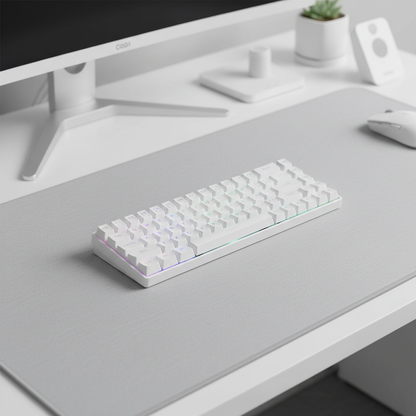 White RGB - Desk Setup